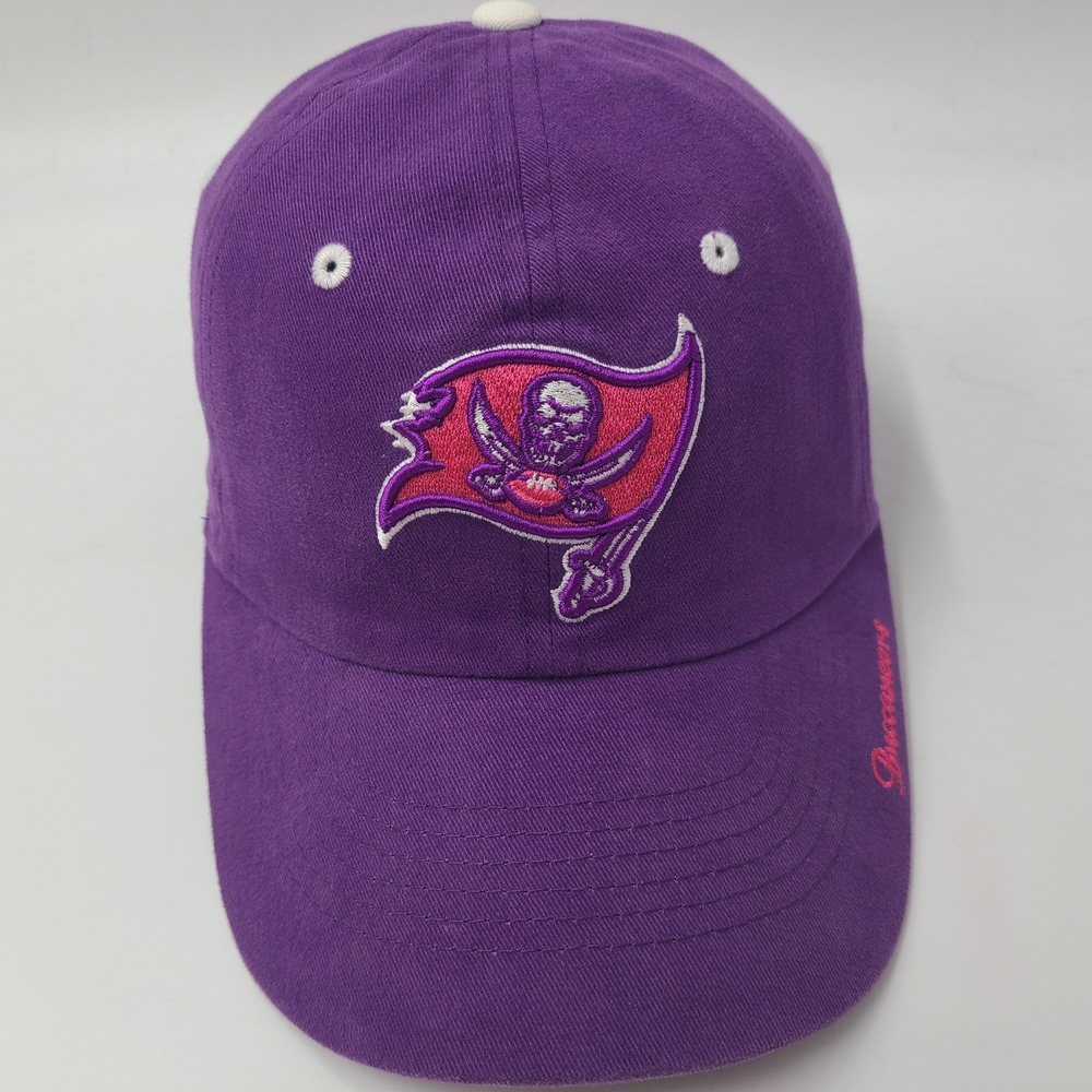 Youth Tampa Bay Buccaneers Hat Strapback 47 Brand Clean Up Purple Pink NFL Logo